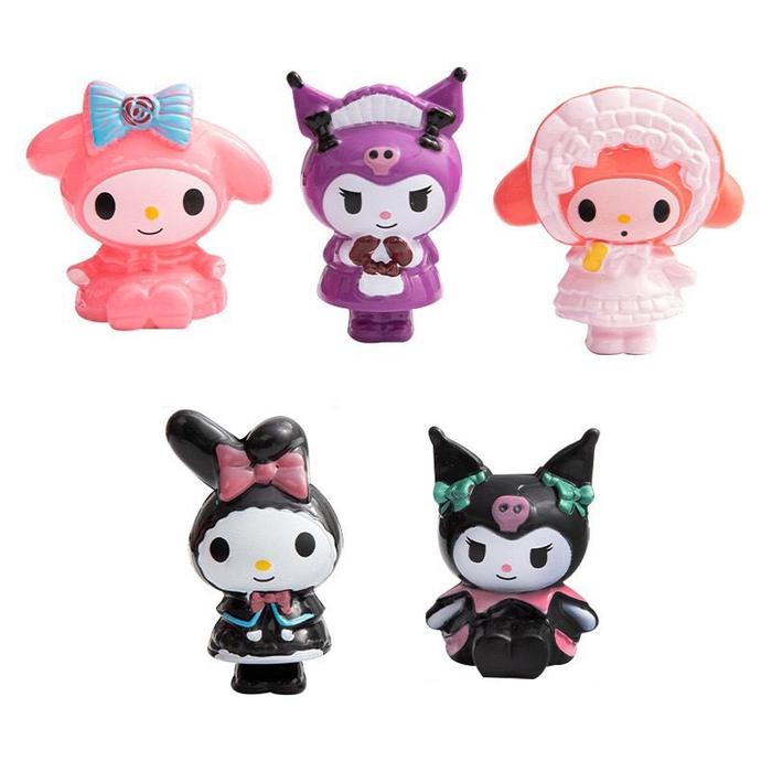Gambar Set 5 Pcs Sanrio Kuromi Karakter Dekorasi Kue Model Kartun Dekorasi Kue Pesta Ulang Tahun - 5Pcs-W1 dari Momen Hati undefined Tokopedia