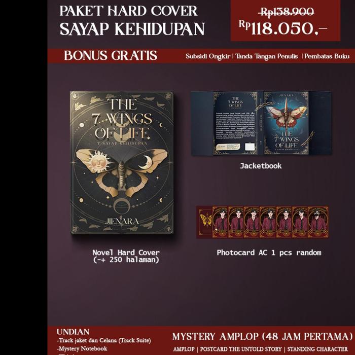 Gambar Buku Novel - 7 Sayap Kehidupan - Jienara - Akad - Bumifiksi - Hc Sayap Kehidu dari Bumi Fiksi Makassar Kota Makassar Tokopedia