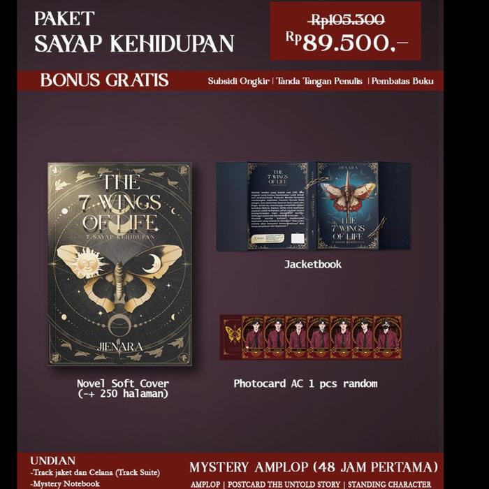 Gambar Buku Novel - 7 Sayap Kehidupan - Jienara - Akad - Bumifiksi - Sayap Kehidupan dari Bumi Fiksi Makassar Kota Makassar Tokopedia