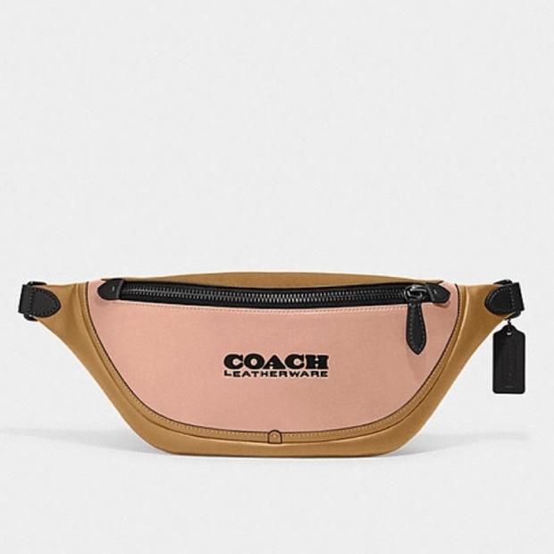 Jual 【SALE】New COACH C5343 men's nappa leather sports waist bag