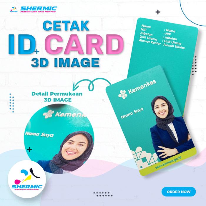 Gambar Cetak Custom Print UV DESAIN ID CARD Name Tag KEDINASAN PPPK PNS - 3D Image, Tapcash BNI dari Shermic UV Print undefined Tokopedia