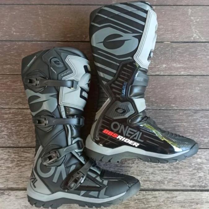 Gambar Ready Sepatu Trail Cross Mx Adventure Oneal Rmx Enduro Termurah - Black Grey dari Boby Ride undefined Tokopedia