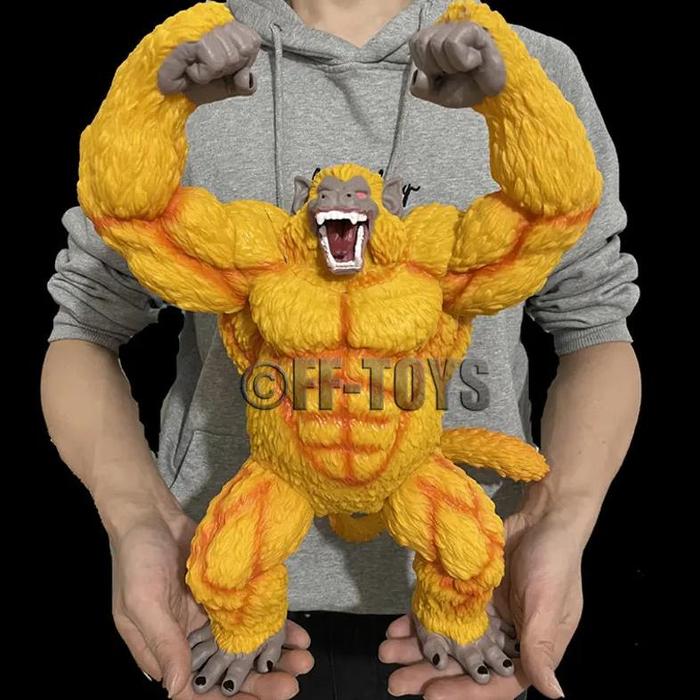 40cm Anime Dragon Ball Great Ape Figure Golden Great Ape Ozaru Vegeta Pvc  Action Figures Collection Model Toys For Children Gift