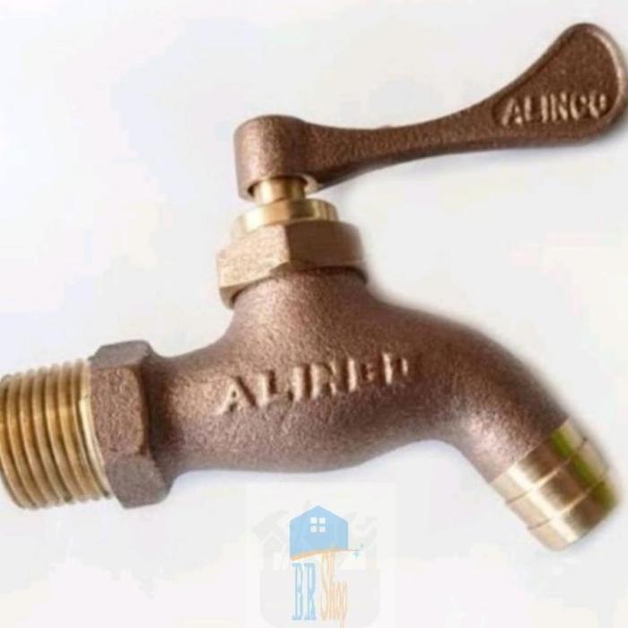 Gambar Ready Kran Air Full Kuningan Alinco 1/2" Alinco - ALINCO dari karmudishop undefined Tokopedia