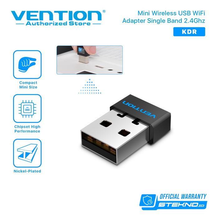 Gambar Vention USB Wireless Adapter Wi-Fi Dongle WiFi Network KDR KDS KDU Original - KDR-2.4GHz dari Vention Authorized Medan undefined Tokopedia