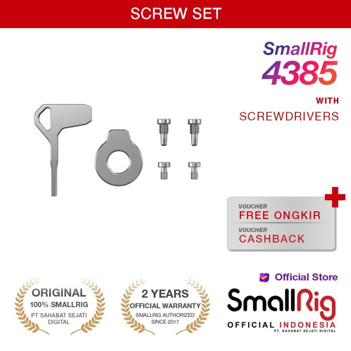 Gambar SmallRig Stainless Steel Screw Set with Screwdrivers 4385 - 4385 dari Smallrig Indonesia Kota Administrasi Jakarta Pusat Tokopedia