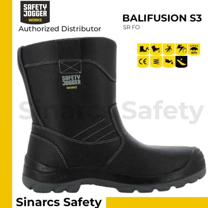 Gambar ready stock Sepatu Safety Jogger BALIFUSION S3 Boots - Black / Hitam - Size 43 dari sahiya safety undefined Tokopedia