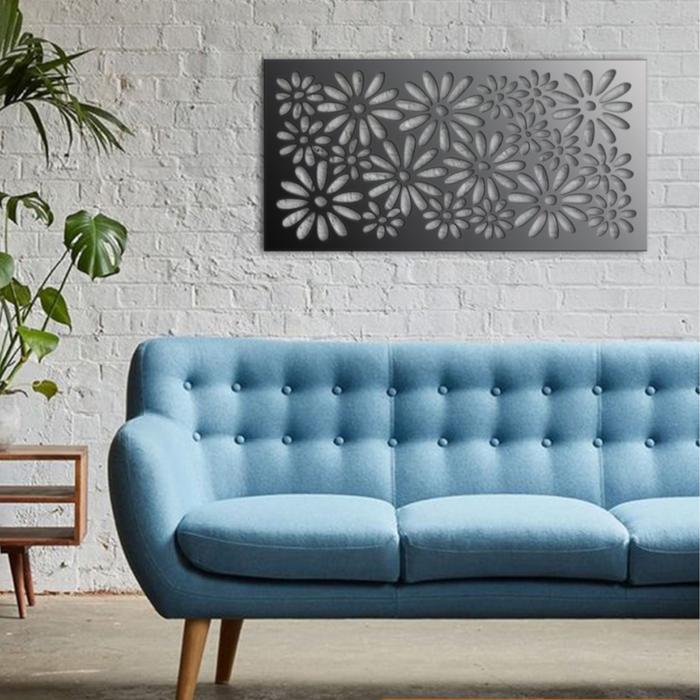 Gambar (WA-NT-003) Wall Art Motif Bunga (Plat Besi) dari ProgenioShop undefined Tokopedia