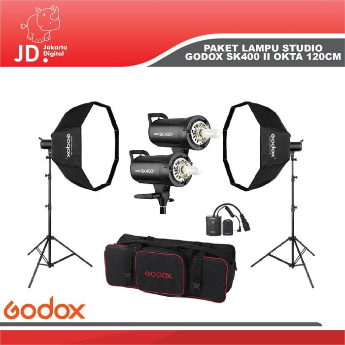 Gambar Godox SK400 II KIT Octa 120cm Paket Studio Flash - Godox SK-400 II - SK-400 II dari Jakarta Digital 8 undefined Tokopedia
