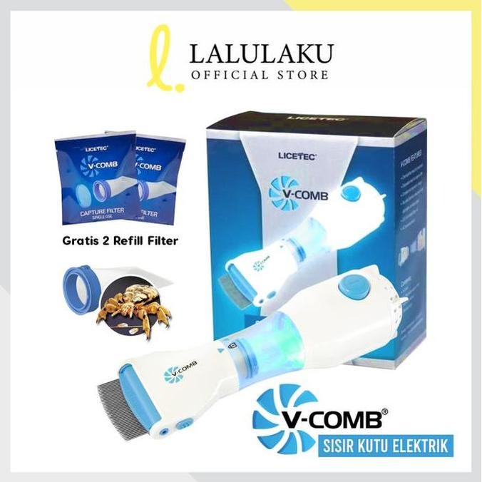 Gambar Sisir Kutu Rambut Elektrik V-Comb Vacum Vacuum Terbaru Licetec - VCOMB dari Neeora undefined Tokopedia