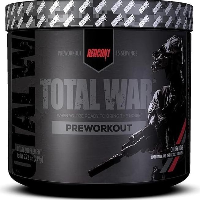 Gambar REDCON1 Total War Pre Workout Powder - Endurance, Alertness, Pump Boosting Citrulline Malate & Beta Alanine - Fast Acting, Caffeinated Preworkout for Men & Women 15 Servings - cherrybomb Original Product - cherrybomb dari Leni Nur Store undefined Tokopedia