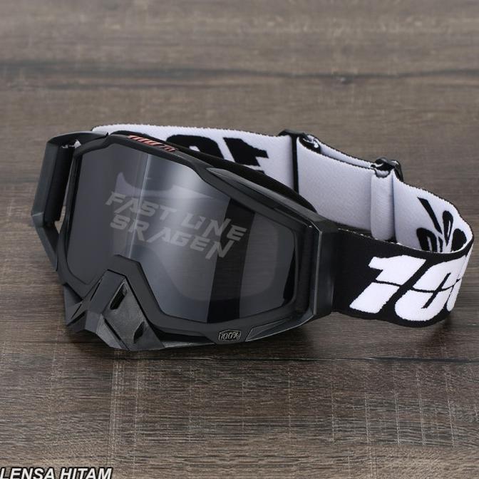 Gambar (Ready) Kacamata Goggles Helm Trail 100 Percent Cross Supermoto Enduro Trabas Klx Crv Helm Jpx Gm Orca Bestseller - Hitam dari Haura Sthore undefined Tokopedia