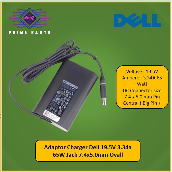 Adaptor Charger Del 195v 334a 65w Jack 74x50mm Ovall