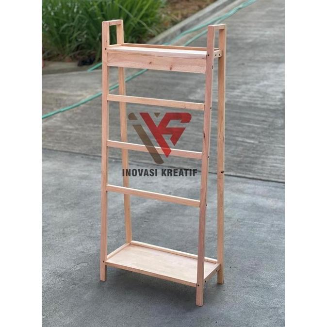 Gambar Rak Mukena Minimalis Tempat Mukena dan Sajadah Rak Peralatan Shalat - natural dari Modest Me syari undefined Tokopedia