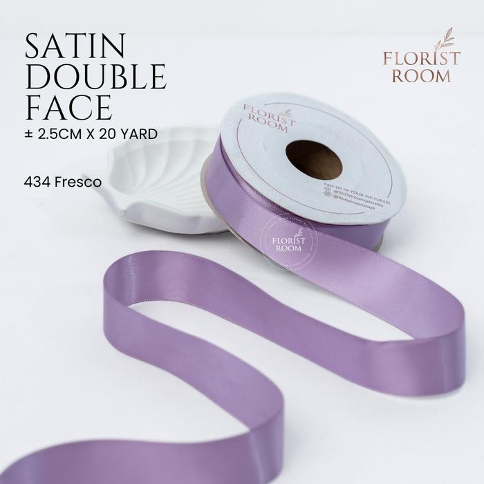 Gambar Pita Satin Double Face ±2.5cm x 20yard Purple Series - 434 Fresco dari Florist Room undefined Tokopedia