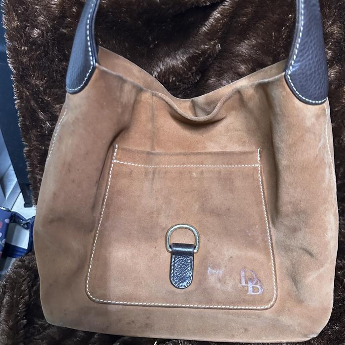 Jual DOONEY BOURKE Medium Annalisa Lock Sac Suede Shoulder Bag