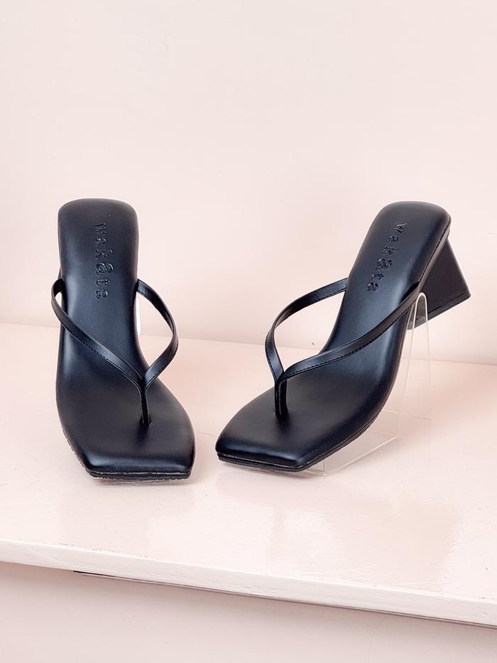 Gambar K.Wakata - Rachel Hak 5cm - Sandal Heels Wanita Hak Segitiga - Hitam, 38 dari KITAWAKATA undefined Tokopedia