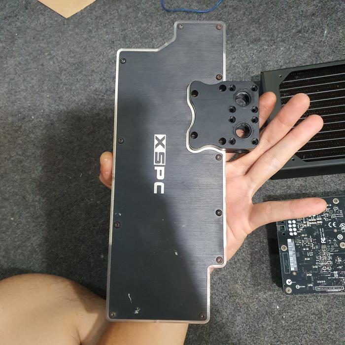 Xspc R9 290x Water Block XSPC Razor R9 295X2 Backplate 5060175585417