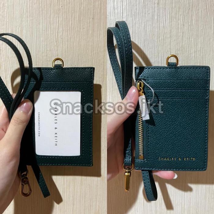 Gambar Charles and Keith Lanyard CardHolder Side Zip Card Holder Charles&Keith - 50701105 GREEN dari YUNITA MARYATI undefined Tokopedia
