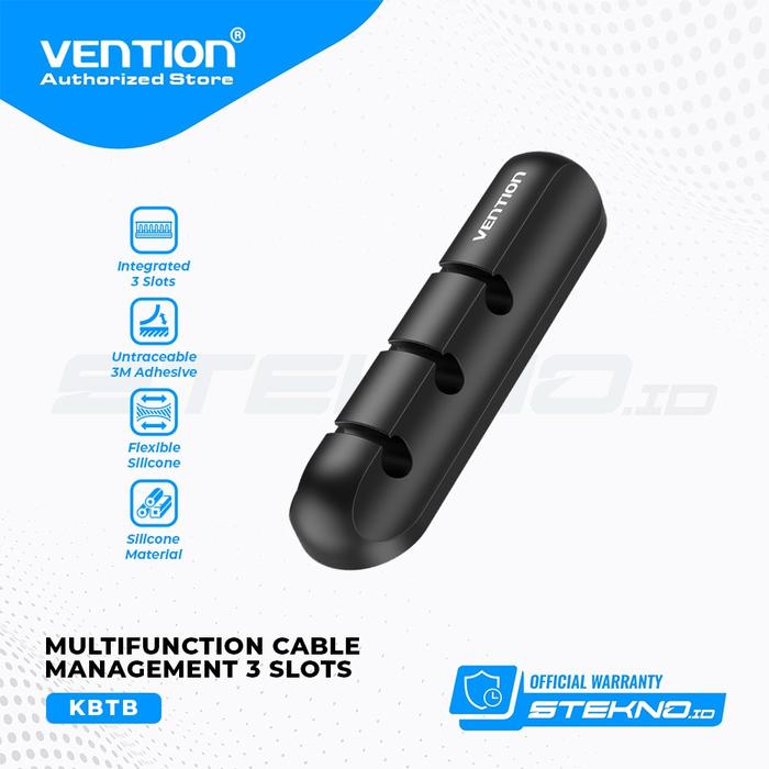 Gambar Vention Kabel Organizer Clips Holder For Desktop Strong Adhesive and Silicone Body KBT KBR KBS - KBT 3 - Line  dari Vention Authorized Medan undefined Tokopedia