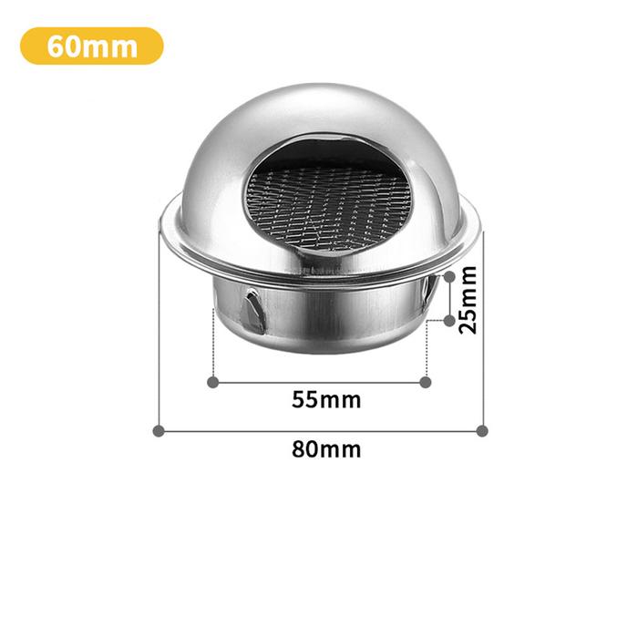 Gambar wall air vent grille ducting Ventilasi Udara exhaust Stainless 100-150 - 60mm-201 dari Kama Living_NEW undefined Tokopedia