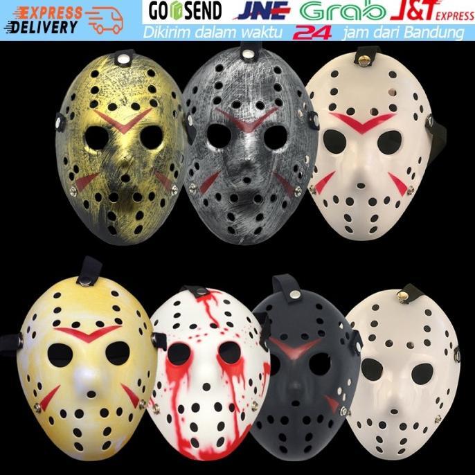 Gambar new !!! Topeng Jason Topeng Hoki Topeng Halloween Cosplay Jason murah - Silver dari elegant prestige undefined Tokopedia