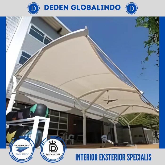 Gambar Kanopi Membrane Free Desain dan Custom Ukuran By Sharp Point - Solusi Atap Taman Modern dari Deden Globalindo undefined Tokopedia