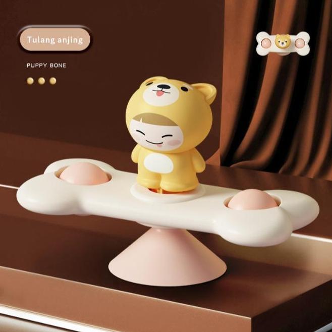 Gambar [felizkids] [fk84] mainan fidget spinner anak pop it mainan mandi bayi spinner putar mainan genggam sensor motorik bayi/ mainan bayi bayi spinning suction - PUPPY dari TOKOBONEKA CHAKI81 undefined Tokopedia
