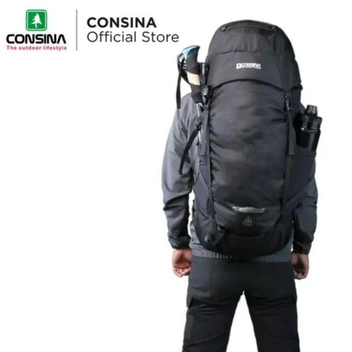 Gambar Carrier Consina The Narrows Tas Gunung Traveling 40L Up 45L 50 L - Narrows Black dari Optical Glory undefined Tokopedia