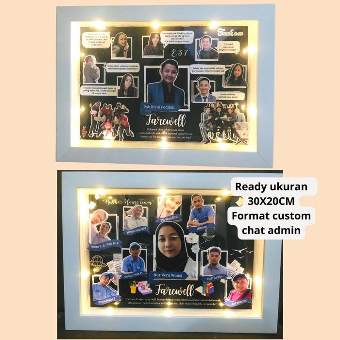 Gambar Scrapbook Pop Up 3D I Bingkai I Perpisahan I Pensiun I Kantor I Farwell I Perpisahan Sekolah I Wisuda I Remember Us I Kado Perpisahan I Pamit I Kenang-Kenangan I Bos I Atasan - Perpisahan L, 30X20 LED dari Gramona undefined Tokopedia