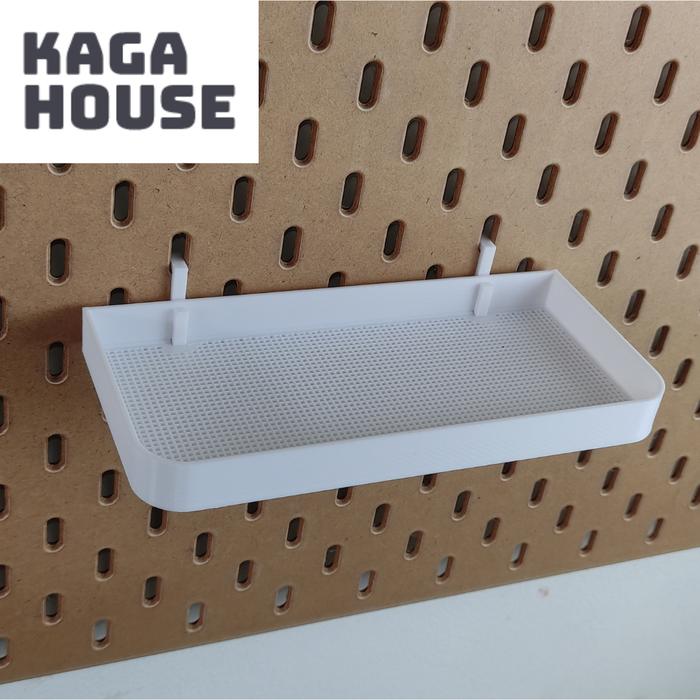 Gambar Pegboard Tray - Aksesoris Papan Berlubang - Putih dari KAGA HOUSE undefined Tokopedia