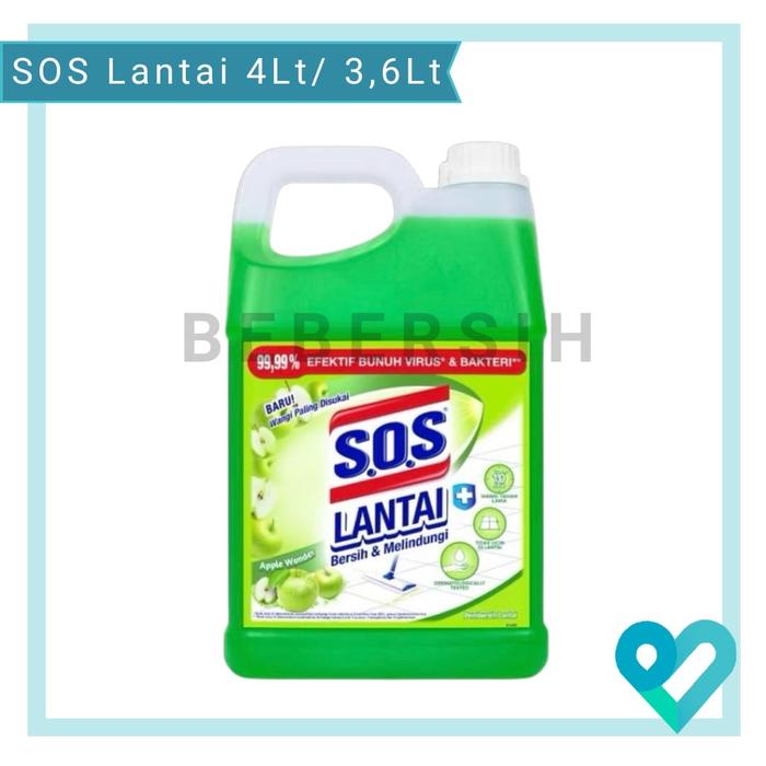 Gambar SOS Pembersih Lantai Galon 4 Lt/SOS Lantai Jerigen Anti Bakteri 4 Liter - Apel dari Bebersih Official Store undefined Tokopedia