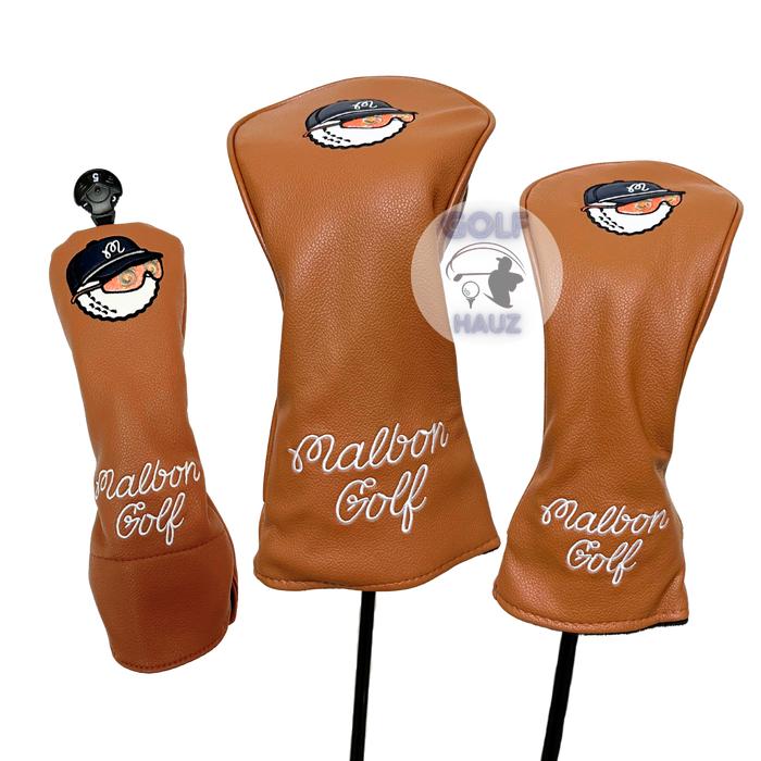 Gambar Leather Head Cover Mlbon Classic DRIVER WOOD FAIRWAY HYBRID RESCUE 1 2 3 4 5 6 Bahan Kulit Tebal Premium Sarung Stick Stick Club Golf Hat MLBN M4LBON - Brown Set dari the Golf Hauz undefined Tokopedia