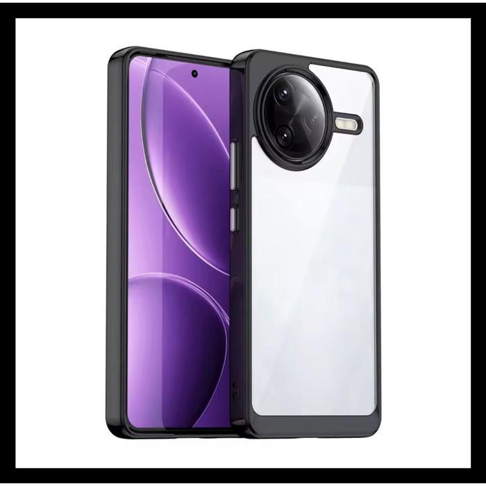 Gambar Xiaomi Poco F7 Pro / F7 Ultra Rugged Protective Original Casing Hard Case Cover Back Transparan Silikon Bumper Clear - HITAM., POCO F7 PRO. dari Case Thebest undefined Tokopedia