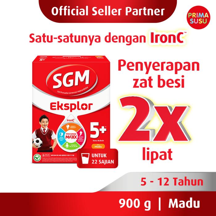 Gambar SGM Eksplor 5+ 900 Gram, Cokelat, Madu Susu Formula Anak - Madu dari PrimaSusu undefined 3 Tokopedia