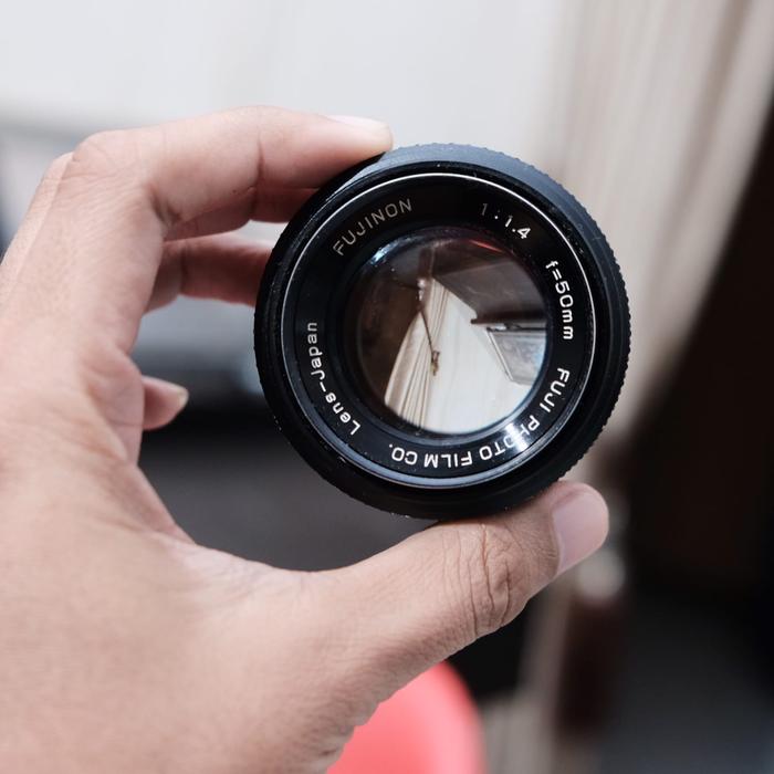 Jual Lensa Manual Vintage Fujinon 50mm flare Mount m42 for