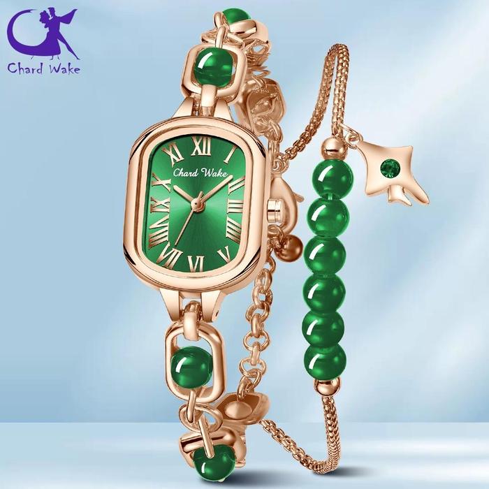 Gambar Chard Wake Original gelang kekinian Wanita Anti Karat Gelang Perhiasan Mewah Elegan Gelang Perhiasan mewah Kekinian Kotak Indah COD - RoseGreen dari Savvy Official undefined Tokopedia