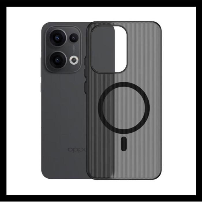 Gambar Oppo Reno 13 Reno13 5G Frost Magsafe Series Original Casing Hard Case Cover Hardcase - HITAM+MAGSAFE., OPPO RENO 13. dari Case Thebest undefined Tokopedia