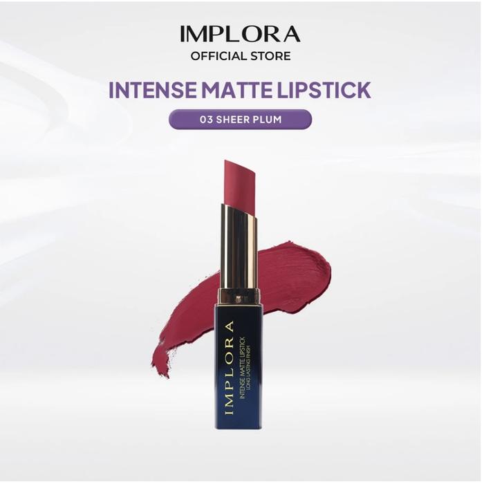 Gambar IMPLORA LIPSTICK INTENSE MATTE - 03 SheerPlum dari Mekar Cosmetic_NEW undefined Tokopedia