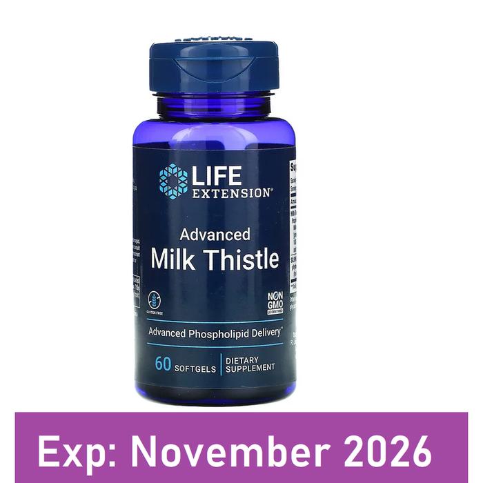 Gambar Life Extension, Advanced Milk Thistle, 60, 120 Softgels, Liver, Hati - 60 Softgels dari SehatNegeriku undefined Tokopedia