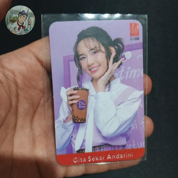 Gambar gita sekar andarini JKT48 photo card chatime dari bAUGOUEST TOKO undefined Tokopedia