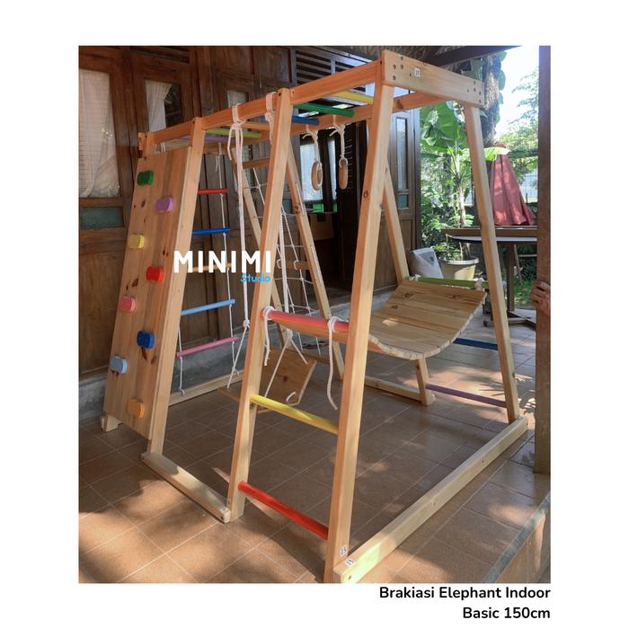 Gambar Brakiasi Type Elephant - Indoor Gym Jungle Kids Anak Tangga Brakiasi - Basic 150cm dari Minimi Studio Furniture undefined Tokopedia