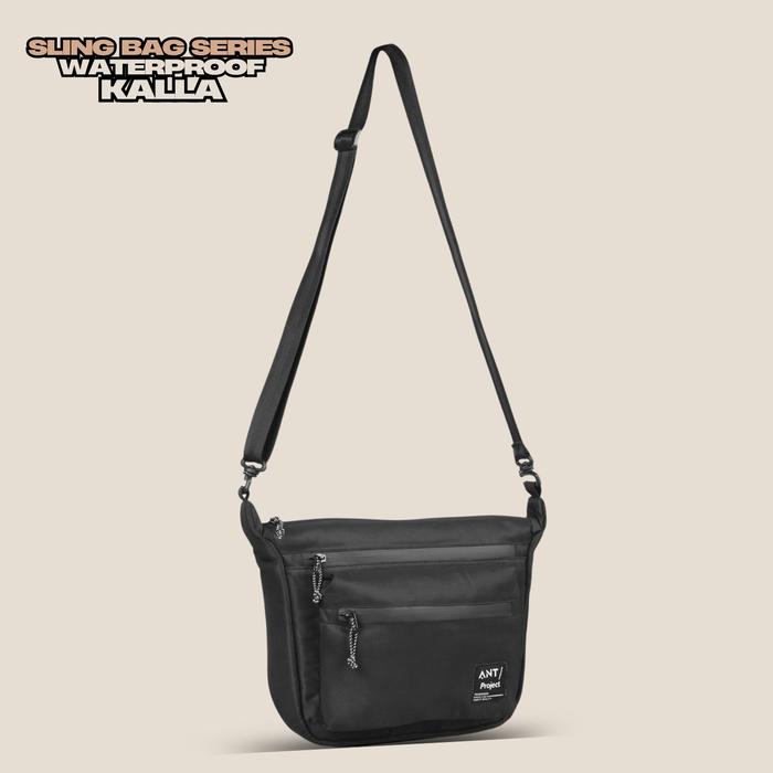 Gambar ANT PROJECT - Sling Bag Series KALLA Waterproof - Tas Selempang - Hitam dari ANT Project undefined Tokopedia