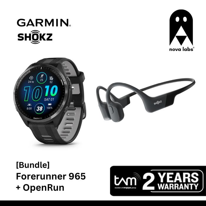 Jual Garmin Forerunner 965 Shokz OpenRun Bundle Smartwatch