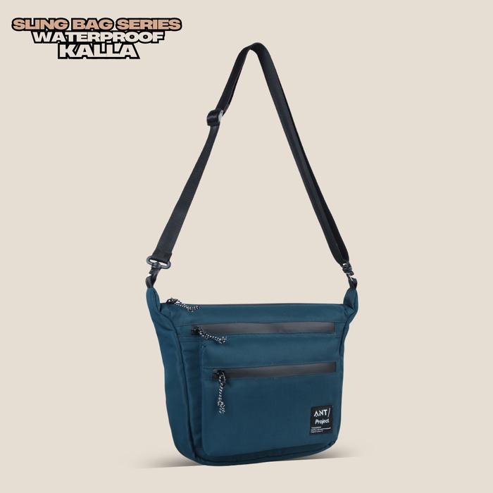 Gambar ANT PROJECT - Sling Bag Series KALLA Waterproof - Tas Selempang - Navy dari ANT Project undefined Tokopedia