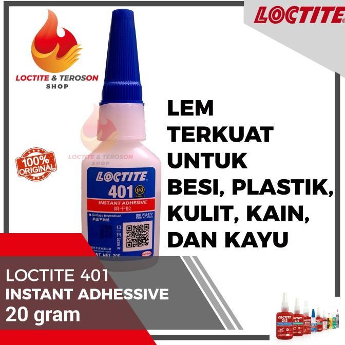 Gambar LEM BESI PLASTIK KAIN KAYU SERBAGUNA LOCTITE 401 20GR KUAT DAN BENING - 20 Gram dari Qarmita Lapak undefined Tokopedia