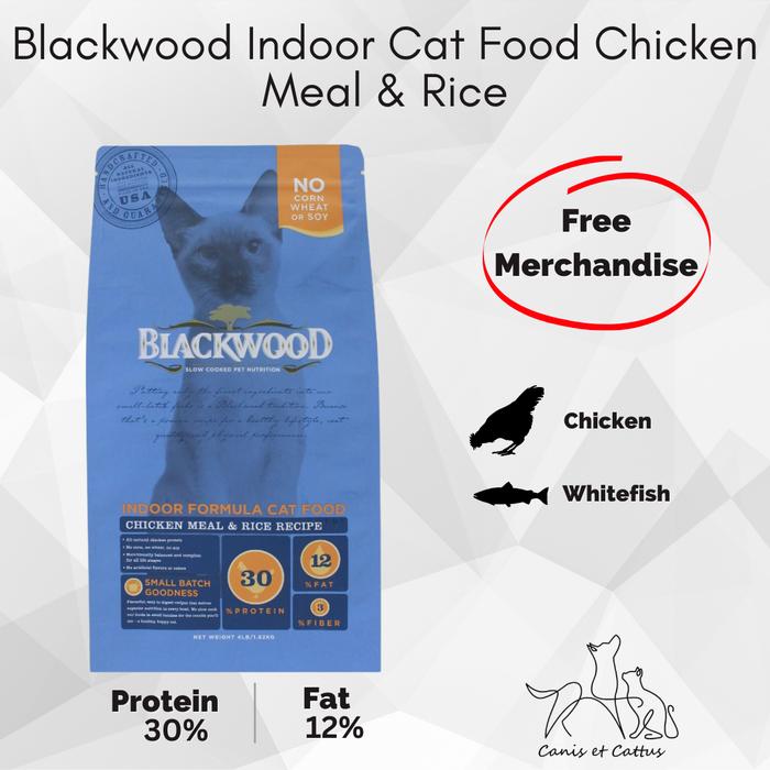 Jual Blackwood Indoor Cat Food Chicken Meal Rice 1,82 kg Kota