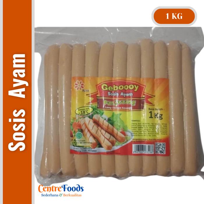 Gambar Sosis Ayam Panjang - Long Chicken Sausage Geboy GEBOOOY | 1.000gr [ Harga Per BKS ] dari Centre Foods Jakarta undefined Tokopedia