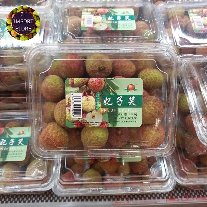 Gambar Lychee Hijau Fresh Import Manis | Buah Leci Hijau Manis | 1 Pack dari 21 import store undefined Tokopedia