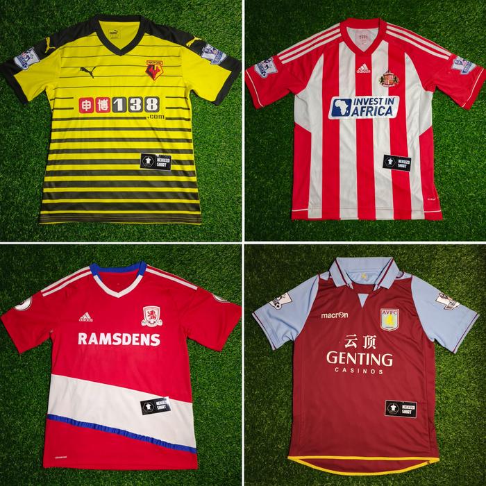 Gambar Jersey Medioker Liga Inggris Terbaru - Aston Villa dari Nekuzo Shirt undefined Tokopedia